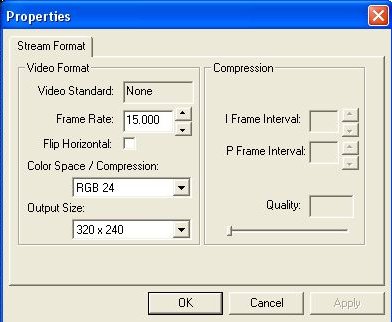 Windows Camera Config