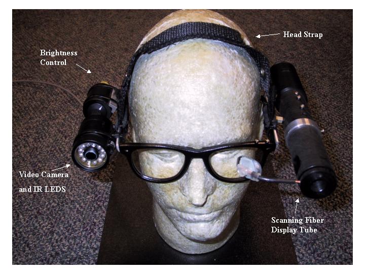 Foam Head with Glasses-Mounted Display